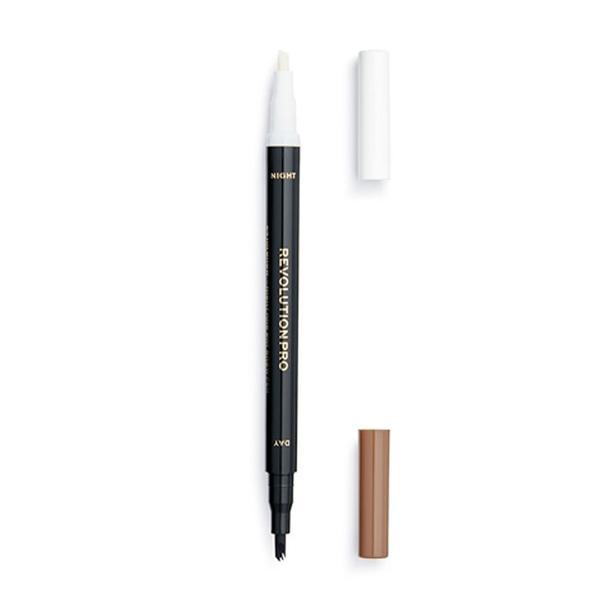 Creion pentru sprancene 24h Day & Night, Ash Brown, Makeup Revolution, 1.6 ml