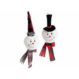 Set 2 ornamente din textil model Oameni de Zapada 10x7x34 cm