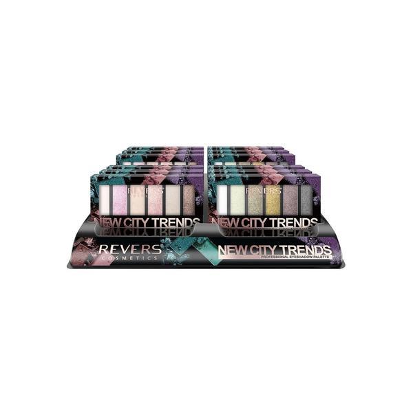 Set mix 12 farduri de pleoape New City Trends, Revers, nr 1, 2, 3, 4, 12×9 g esteto.ro imagine noua