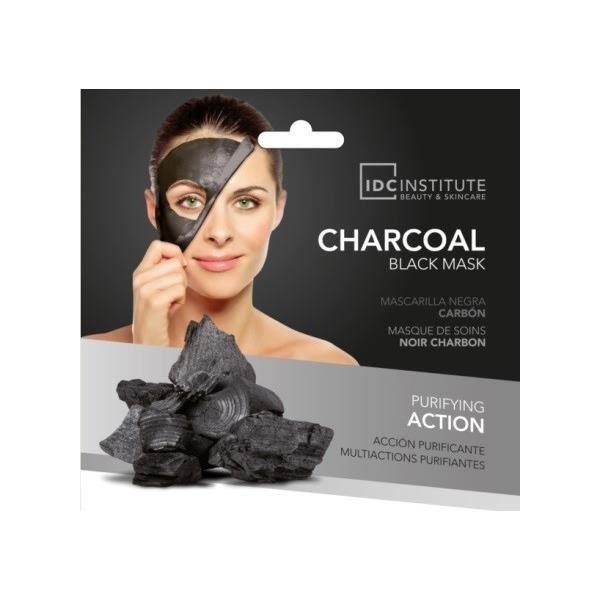 Masca pentru fata cu carbune activ si acid hialuronic idc institute 3424, 22g