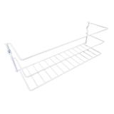 Raft multifunctional Limpia, montabil pe usa dulap, 31 x 11 x 11 cm, alb