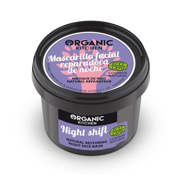 Masca de noapte reparatoare cu primula, night shift - organic kitchen, 100ml