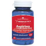 Aspirina Naturala Cardio Prim 75 mg Herbagetica, 60 capsule