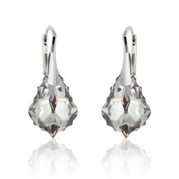 Cercei argint, cercei swarovski crystals baroque crystal cal 22mm (bijuterii argint)
