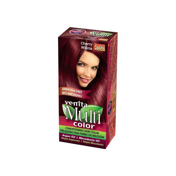 Vopsea de par fara amoniac, multicolor, venita, 50 ml, nr. 5.66, cherry
