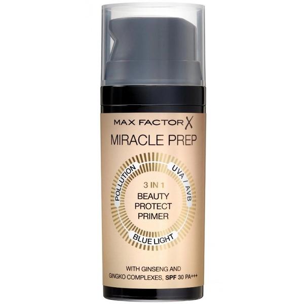 Baza pentru Machiaj Max Factor Miracle Prep – 3 in 1 Beauty Protect Primer, 30ml esteto.ro imagine noua