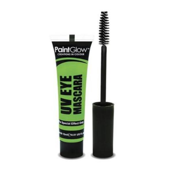 Mascara neon, paint glow, verde, straluceste in lumina uv, 12ml