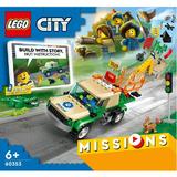 Lego City misiuni de salvare a animalelor salbatice 6 ani+ (60353)