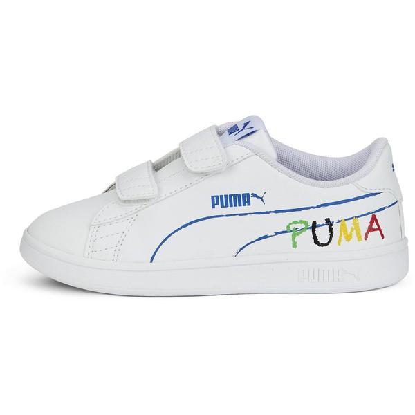Pantofi sport copii Puma Smash v2 Home School 38620002, 27.5, Alb