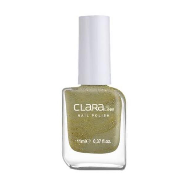 Lac de unghii claraline glitter 105 galben verzui, 11 ml