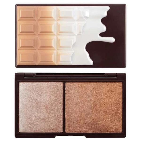 Paleta iluminatoare makeup revolution i heart makeup bronze and shimmer, 11.2g