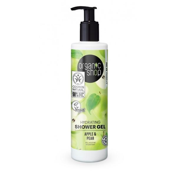 Gel de dus bio aromat cu mere si pere, apple   pear, organic shop, 280ml