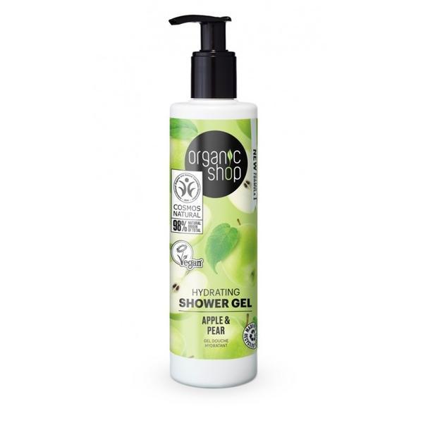 Gel de dus bio aromat cu mere si pere, Apple &amp; Pear, Organic Shop, 280ml