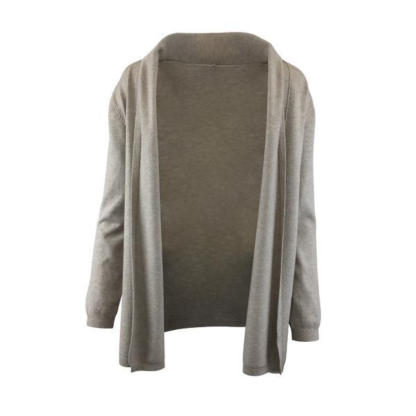 Cardigan tricotat fin, bej, l-xl