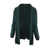 Cardigan tricotat fin, verde, L-XL