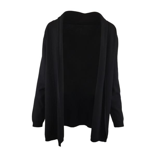 Cardigan tricotat fin, negru, m-l