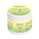 Masca de par cu extract de banana - Herbagen Banana Hair Mask Hydrating and Nourishing, 100 ml