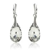 Cercei argint, Cercei Swarovski Pear Crystal CAL 22mm (Bijuterii Argint)