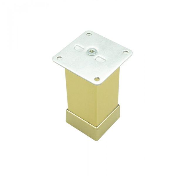 Picior model kare 40x40, 80 mm, finisaj auriu