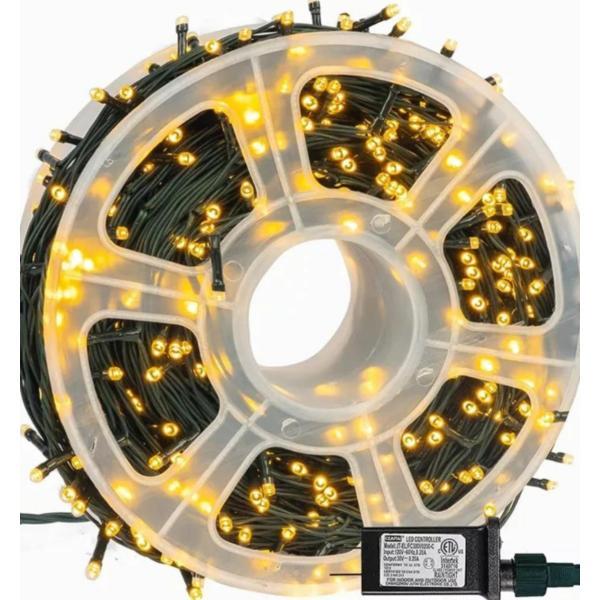 Instalatie de craciun, tip liniara rola 30 m, 150 led-uri, alb cald