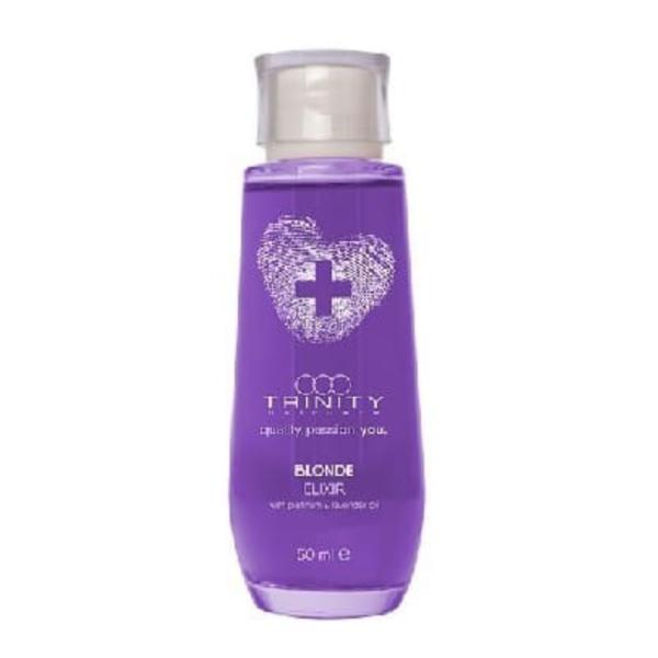 Elixir anti frizz si reparator pentru nuante reci de blond Essentials Blonde Trinity Haircare, 50 ml