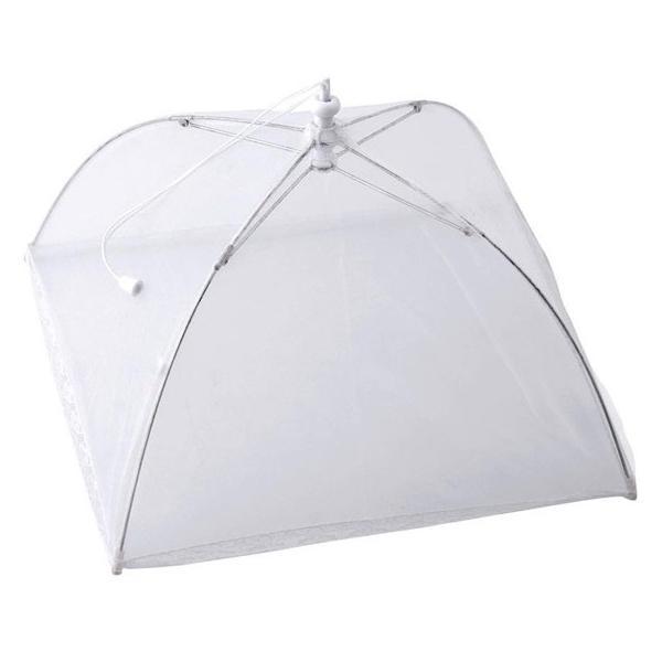 Plasa protectie platou alimente, alb, 35x35 cm