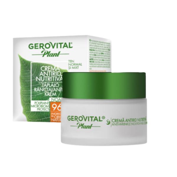 Crema antirid nutritiva - gerovital plant microbiom protect, 50ml