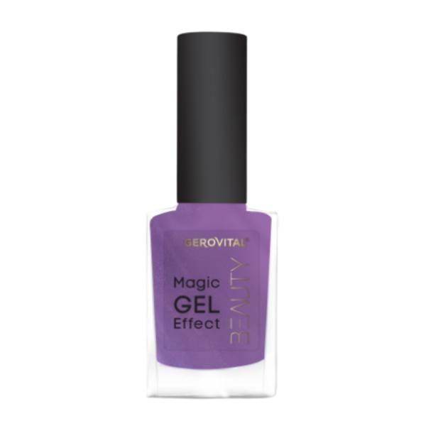 Lac pentru unghii gerovital beauty magic gel effect nuanta 13 mov, 11ml
