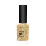Lac pentru Unghii - Gerovital Beauty Magic Gel Effect, nuanta 25 Galben-Sclipici, 11 ml