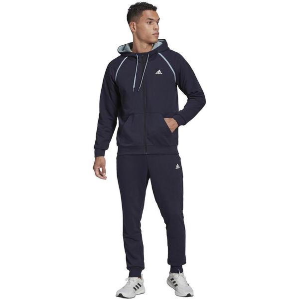 Trening barbati adidas cotton piping he2226, xxl, albastru