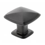 Buton pentru mobila Point, finisaj negru mat GT, 30x30 mm