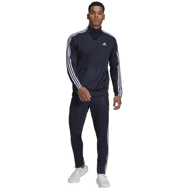 Trening barbati adidas aeroready tricot quarter-zip he2232, xxl, albastru