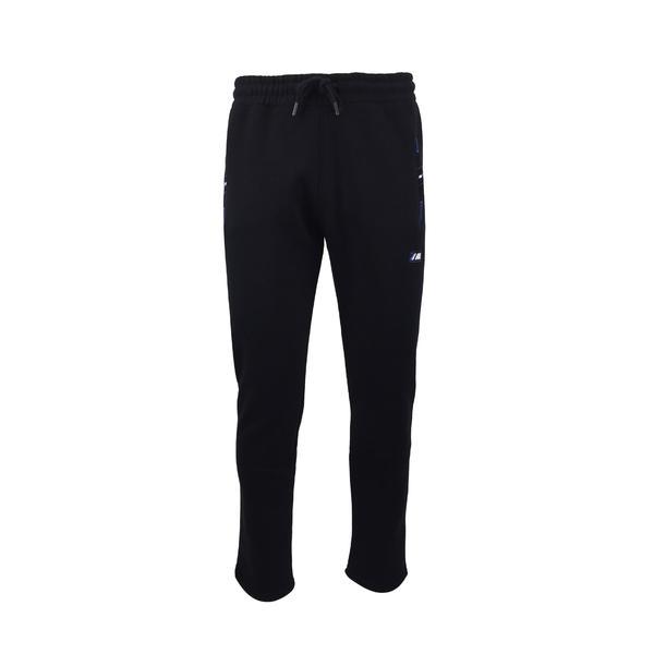 Pantaloni trening barbat, interior vatuit, bleumarin cu logo albastru, l