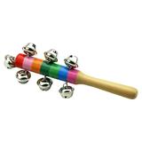 Zornaitor lemn, multicolor, clopotei metalici 