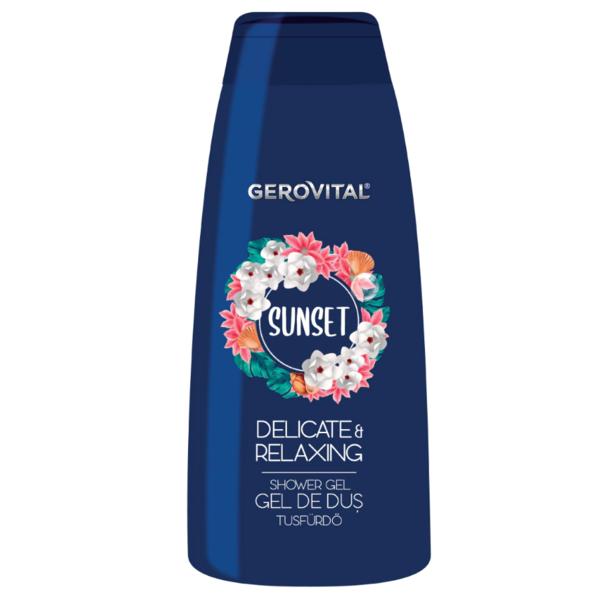 Gel de dus - Gerovital Sunset Delicate & Relaxing, 400ml