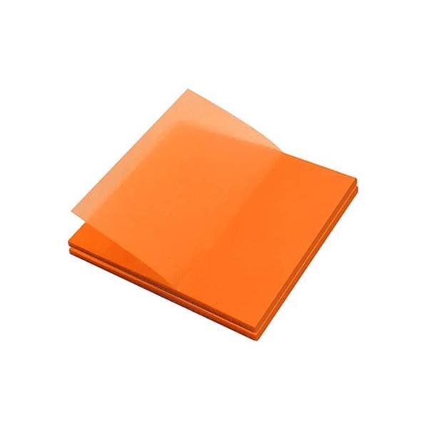 Notite Adezive Transparent Sticky Notes, 76 x 76 mm, 50 Bucati, Portocaliu