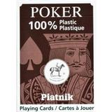 Carti de joc piatnik - Poker 100% plastic black
