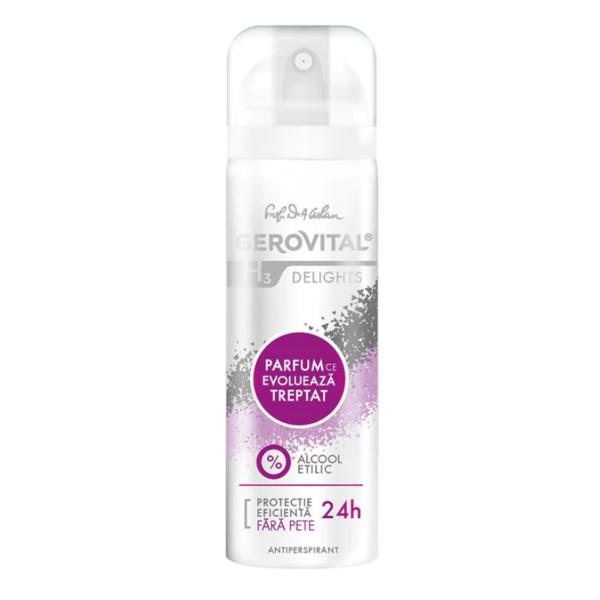 Deodorant Antiperspirant Delights Gerovital H3 Classic, 150ml