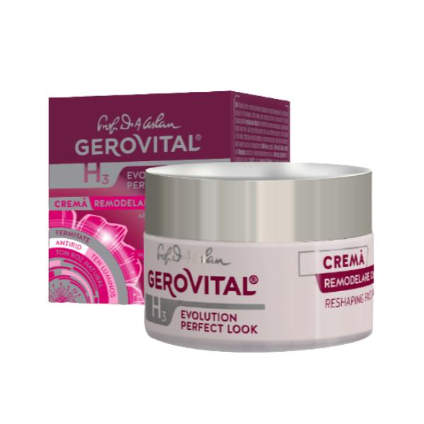 Crema Remodelare Contur Fata Gerovital H3 Evolution Perfect Look, 50ml