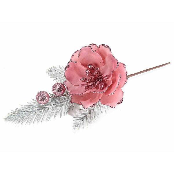 Set 5 anemone artificiale roz 22.5 cm
