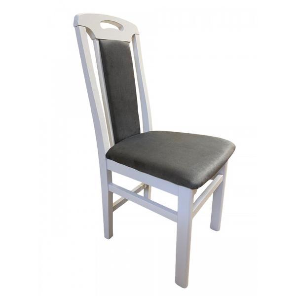 Scaun living sb tim alb/gri, 40x43x96 cm