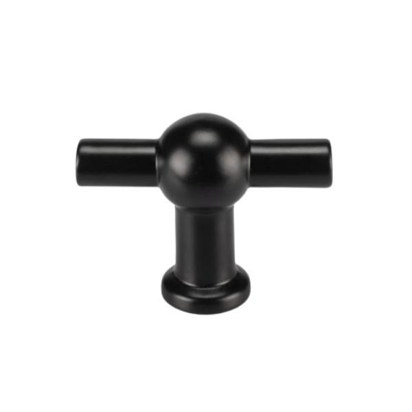 Buton pentru mobila beirut 9360014, finisaj negru mat, 50x40 mm