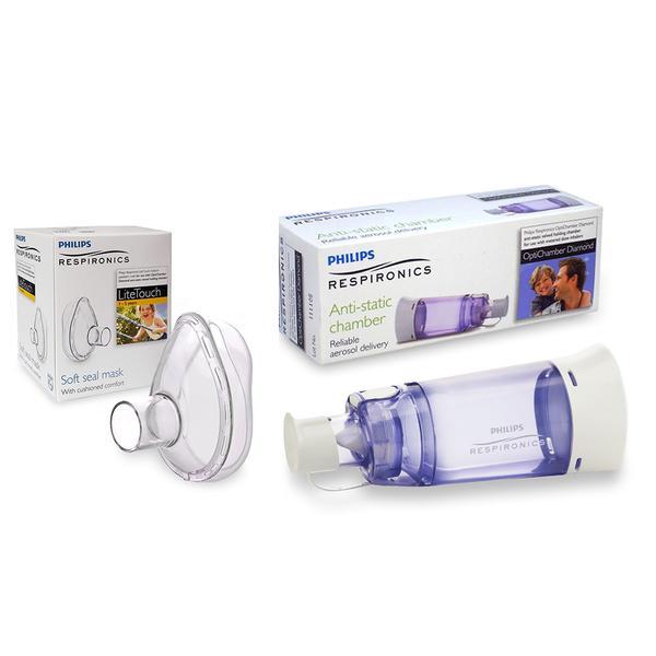 Set camera de inhalare si masca medie 1-5 ani litetouch philips respironics