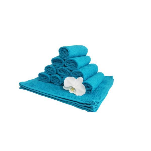 Set 10 prosoape pentru bucatarie, 30x30 cm, 100% bumbac, Turquoise