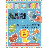 Autocolante mari pentru manute mici. Animale salbatice, editura Prut