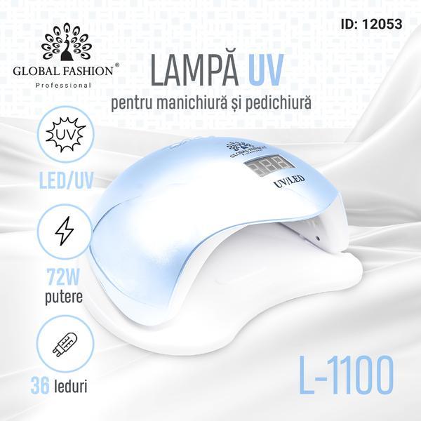 Lampa pentru unghii LED/UV 72W Global Fashion L-1100, blue