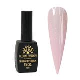 Gel UV pentru constructie, Magic Extension 12 ml, cu glitter, Roz crem G06