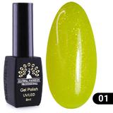 Oja semipermanenta, Global Fashion, Disco Summer, 8 ml,Verde 01