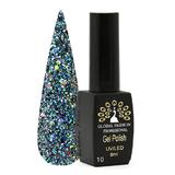   Oja semipermanenta, Global Fashion, Diamond Ball, 8 ml, Albastru 010