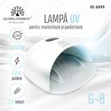 Lampa pentru unghii LED/UV 48W Global Fashion G8, white